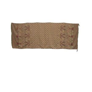 Pashmina Scarf Shawl Wrap 28 x 66 Inch Paisley Silk Blend Fringe Rectangle Wool